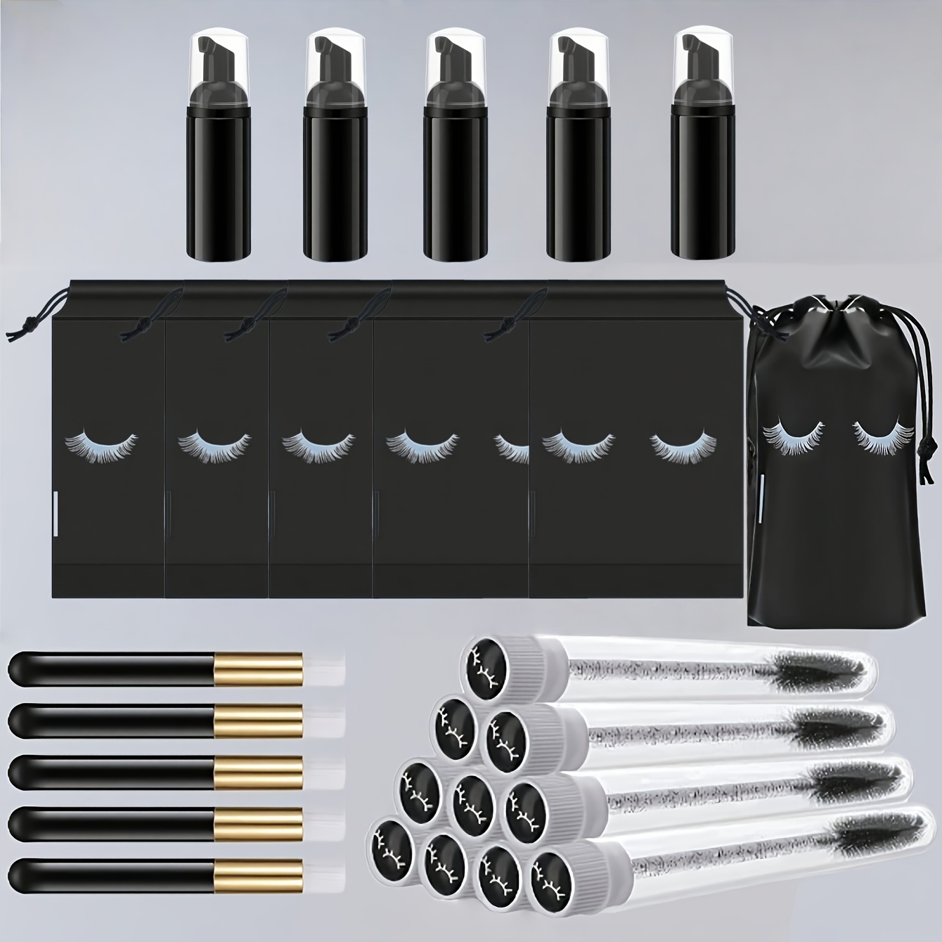 20Pcs Lash Care Kit - 5 Foam P - Detailing Brush Set review and price