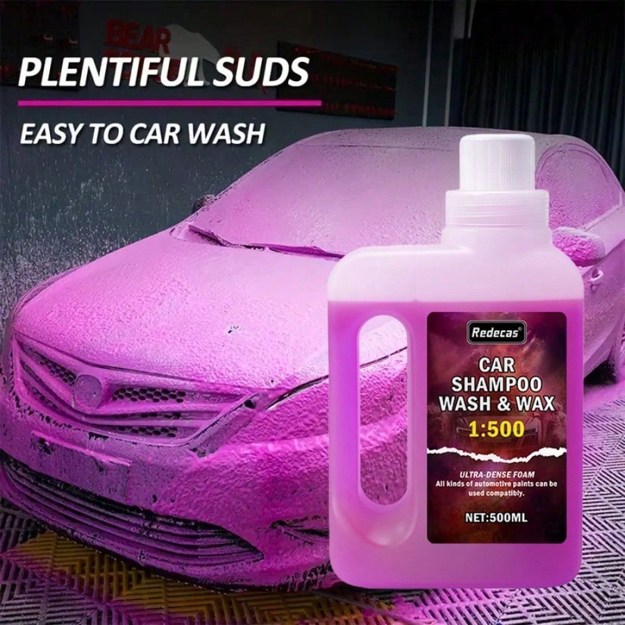 500ml Pink Foam Car Wash Soap, - Car Wax Ceramic Coating review and price