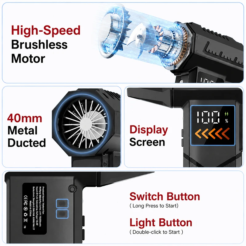 Super Powerful 2800000RPM Elec - Dryer Car Blower review and price