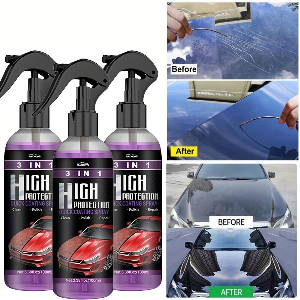 3 in 1 Car Ceramic Liquid Coat - Car Wax Ceramic Coating review and price